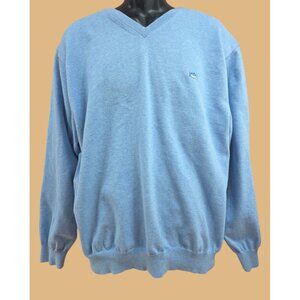 Southern Tide Mens Light Blue V-Neck Cotton Sweater XXL